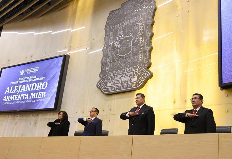 Alejandro Armenta entrega su primer Informe de Gobierno al Congreso del Estado