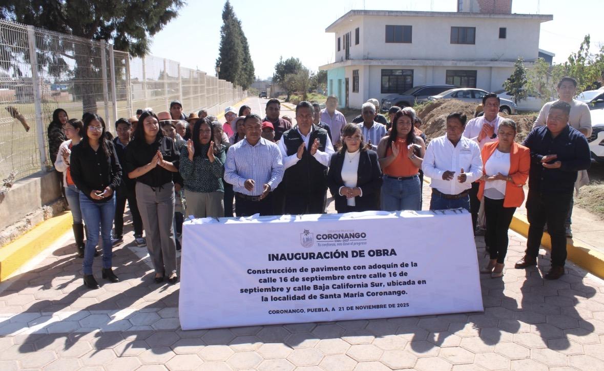 Con obras, gobierno de Coronango mejora la calidad de vida de la población