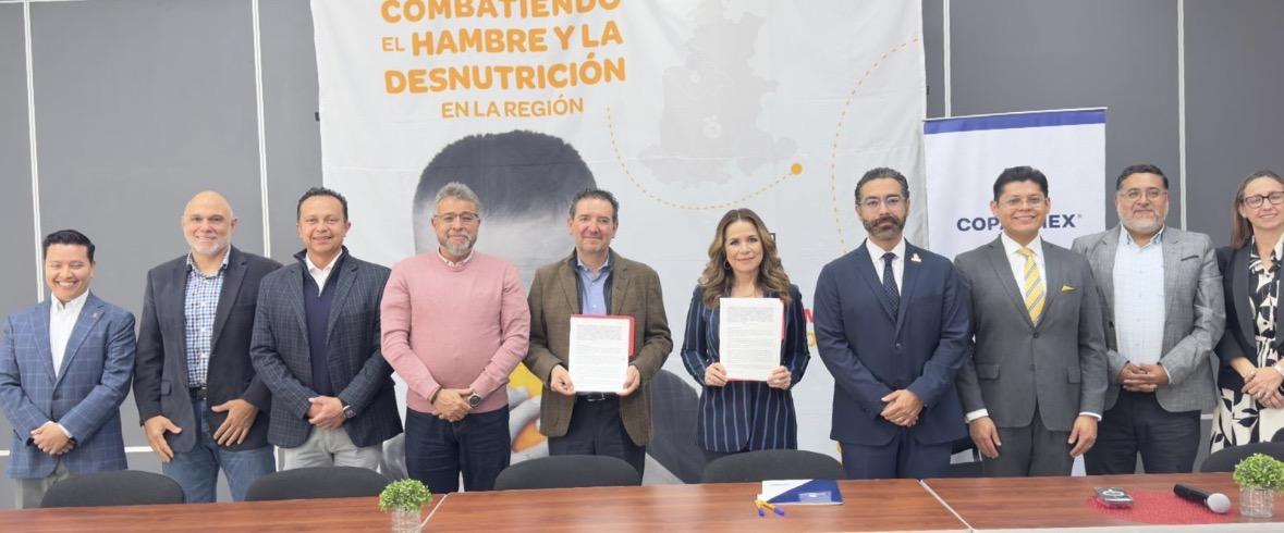 Coparmex Puebla y Banco de Alimentos firman convenio de colaboración con el objetivo de disminuir el hambre y la desnutrición