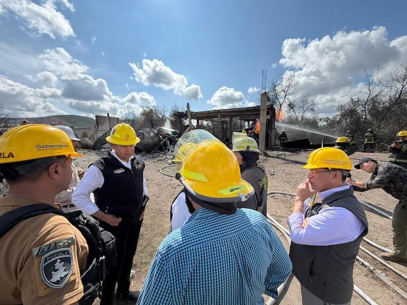 Tras explosión en Tepeaca, Armenta refuerza combate al robo de hidrocarburos